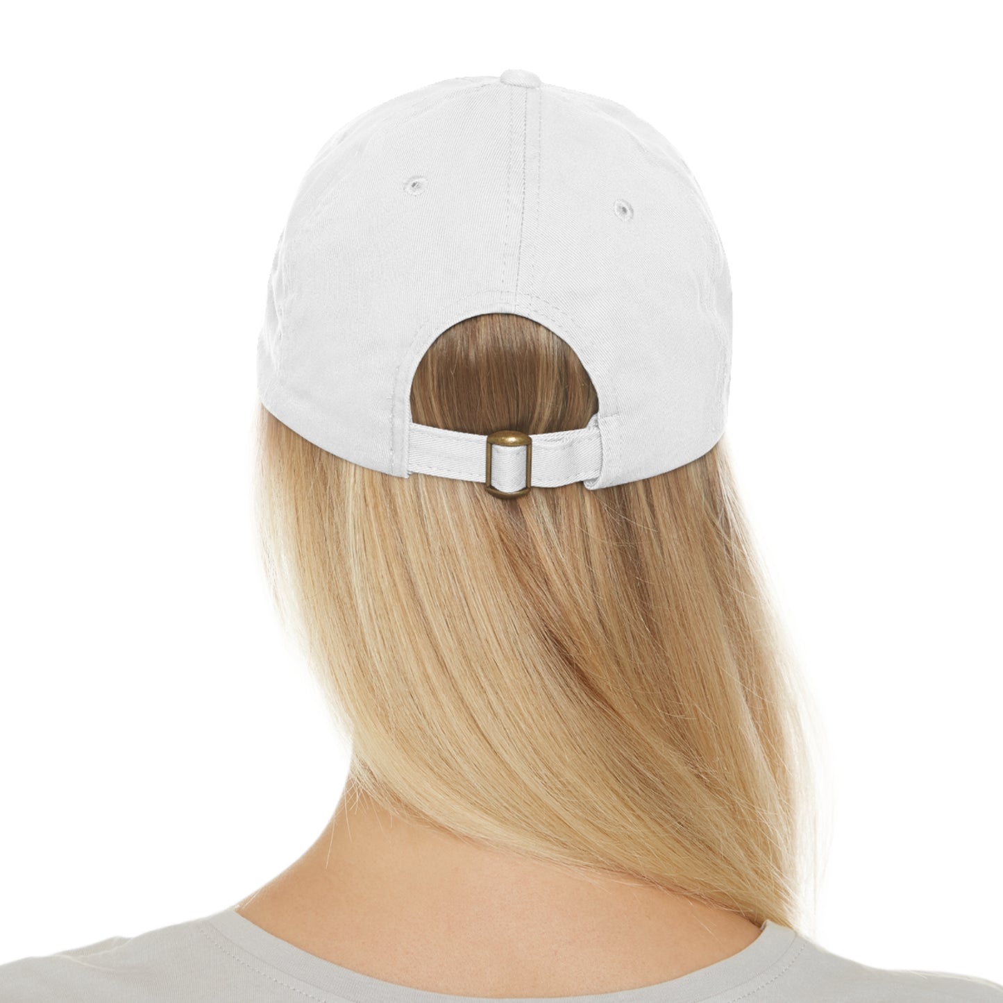 Hat with Leather Patch (Round)- Boricua aunque naciera en la luna