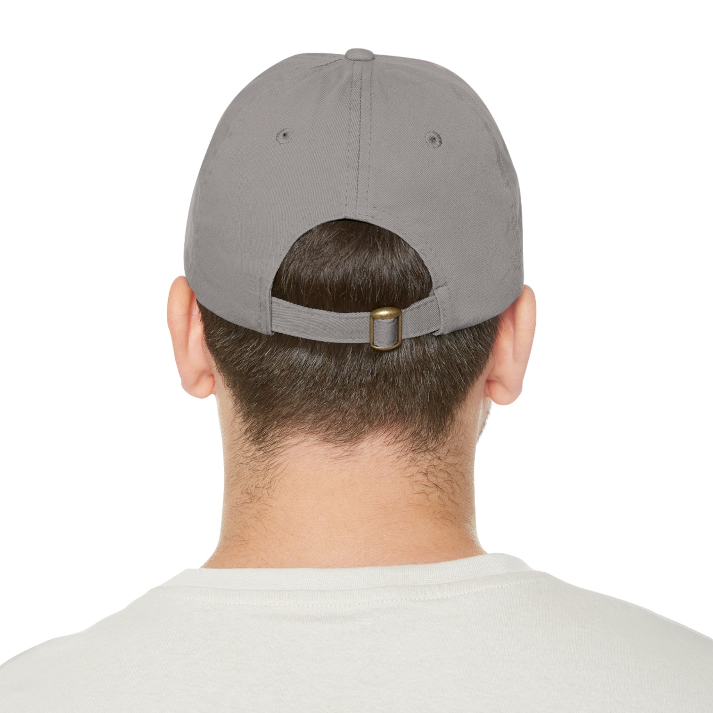 Hat with Leather Patch (Round)- Boricua aunque naciera en la luna