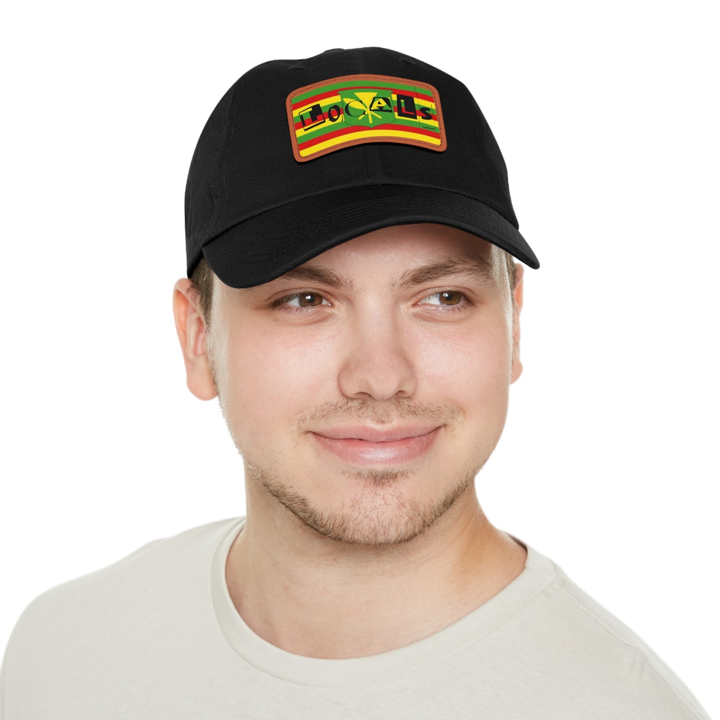 Hat with Leather Patch (Rectangle)