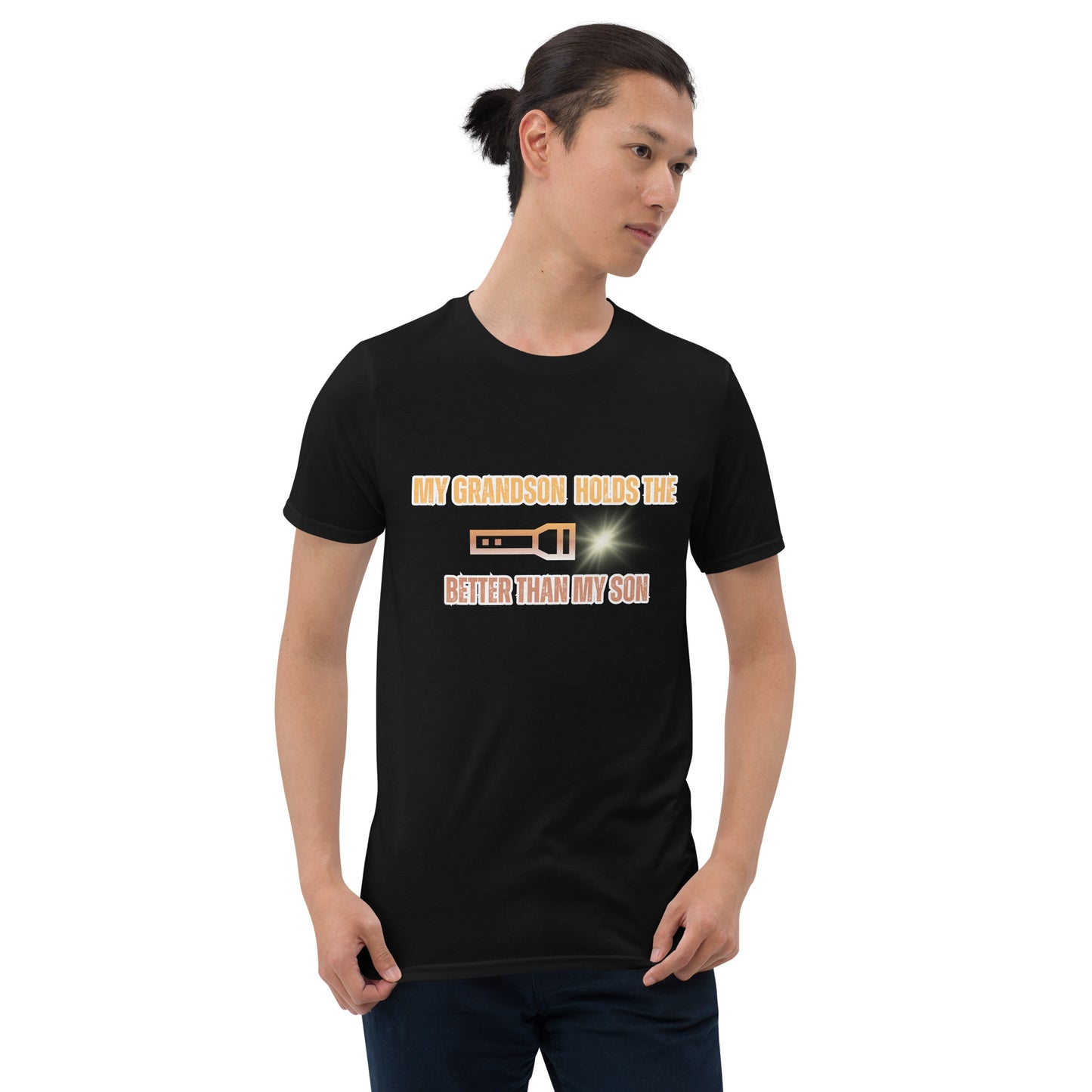 My Grandson Flashlight Short-Sleeve Unisex T-Shirt