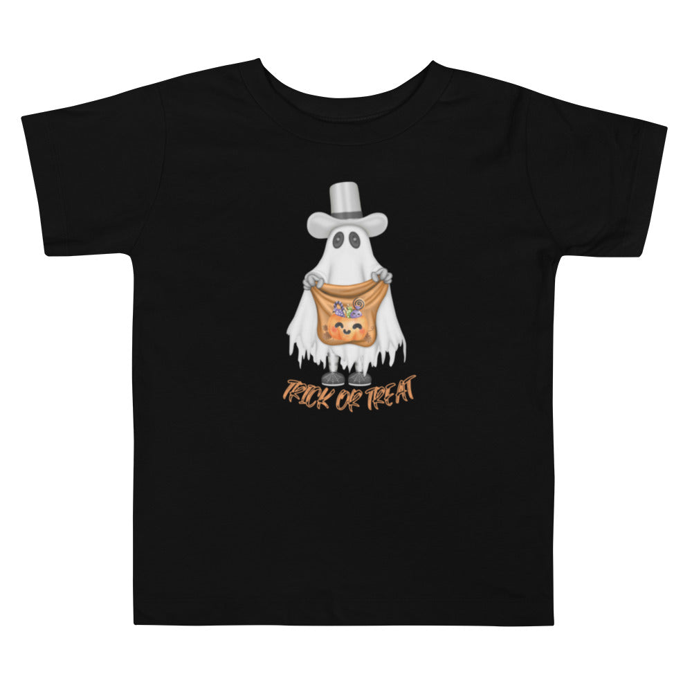 Toddler short sleeve Halloween ghost t-shirt