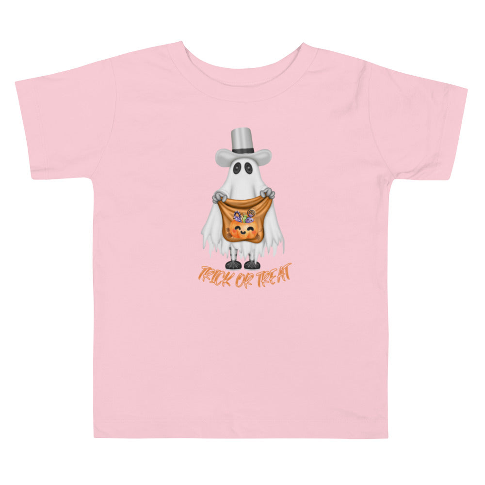 Toddler short sleeve Halloween ghost t-shirt