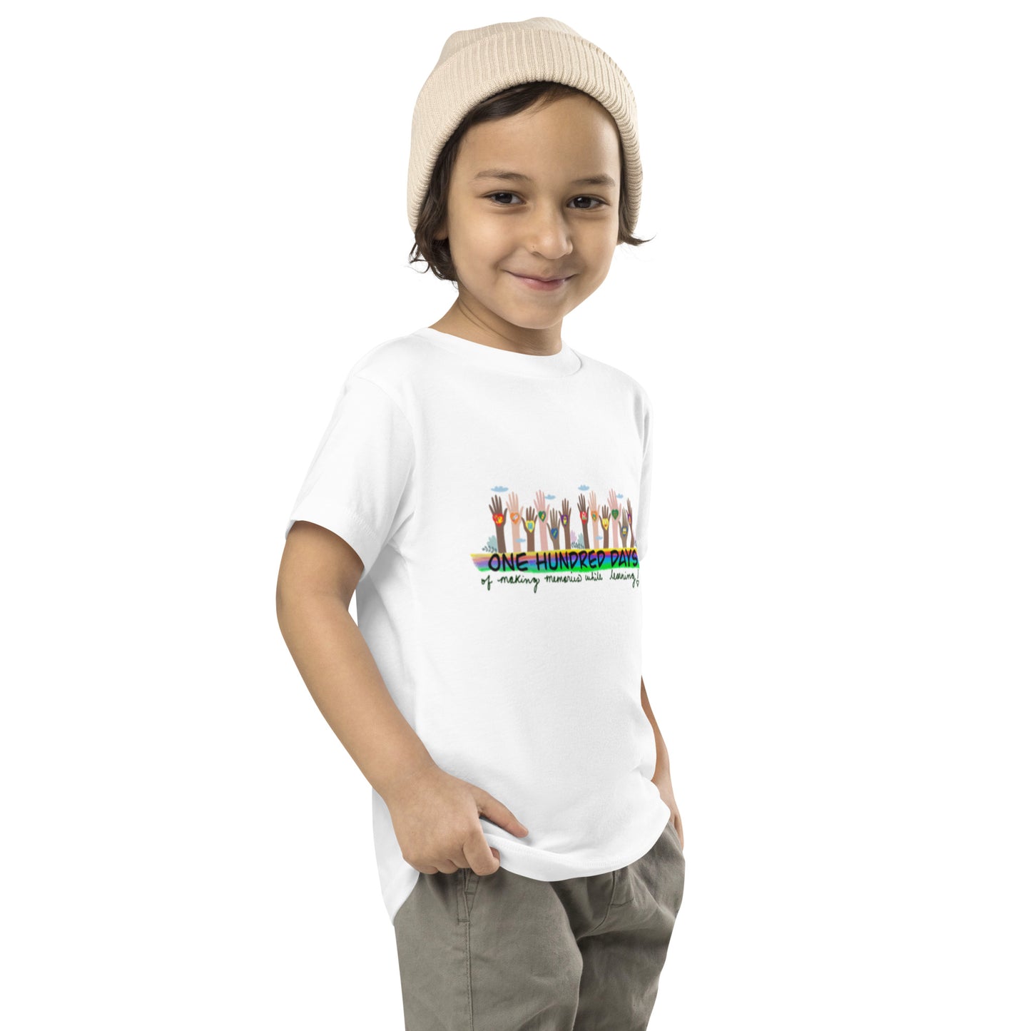 100 Days Of School Toddler Short Sleeve Tee