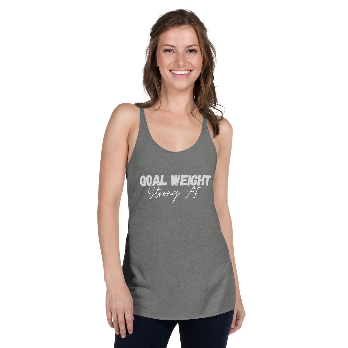 Goal Weight: Strong AF Racerback Tank