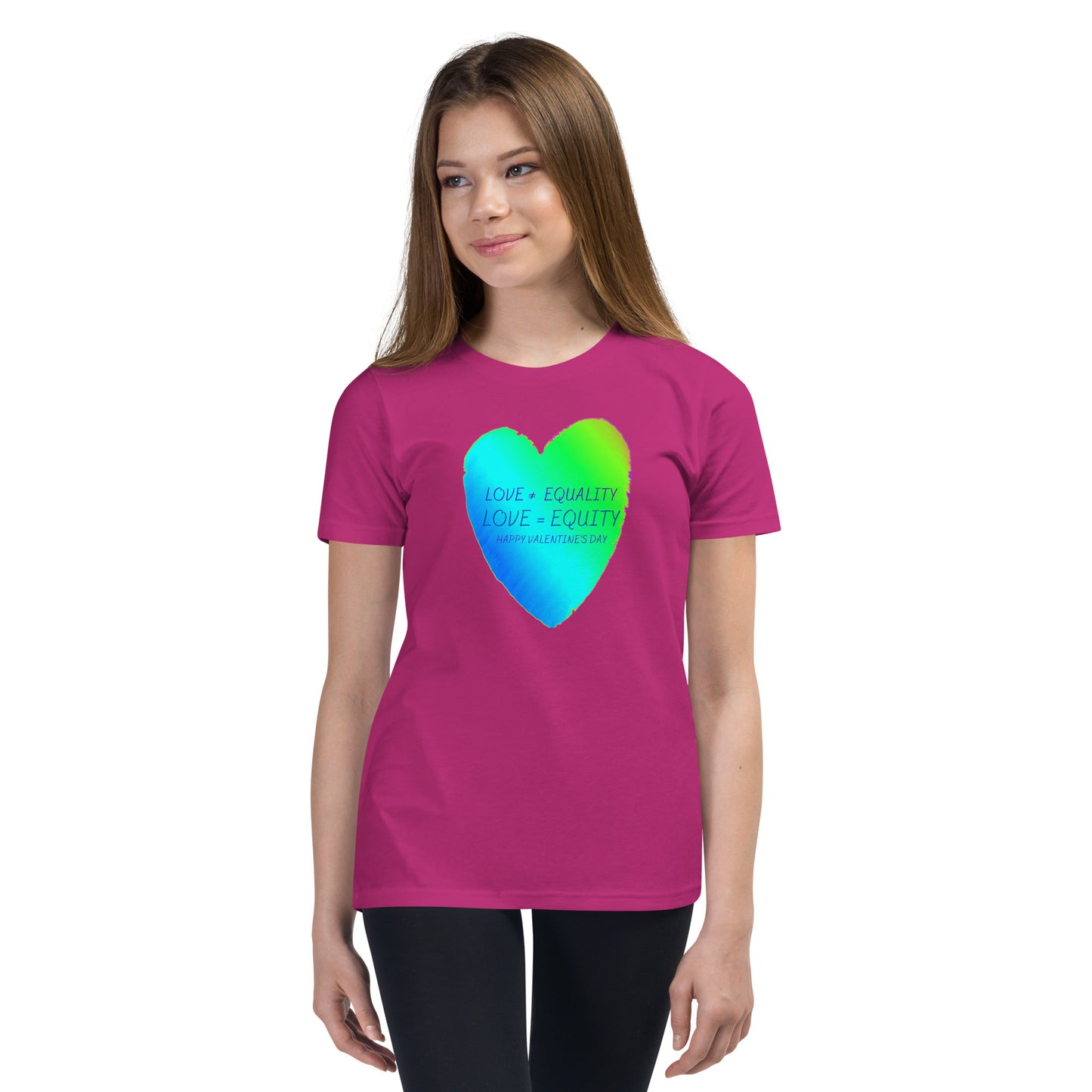 LOVE = EQUITY Youth Short Sleeve T-Shirt