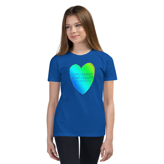 LOVE = EQUITY Youth Short Sleeve T-Shirt
